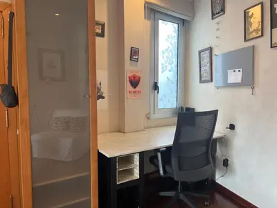 a home office with a desk and a chair at Sagrada Familia in Barcelona