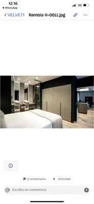 a screenshot of a hotel room with a bed at Velvet in Rambla Cataluña in Barcelona