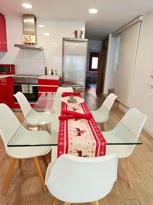 a living room with a couch and a table at Apartamento en Montserrat- Montserrat Paradise Apartament in Monistrol