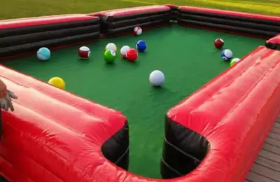 a pool table with balls on top of it at A+View Private Terrace Private Pool Family Fun in Badalona