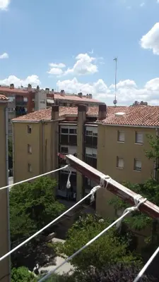 a view of a city with buildings at Apartamentos Atlas Terrassa I in Terrassa