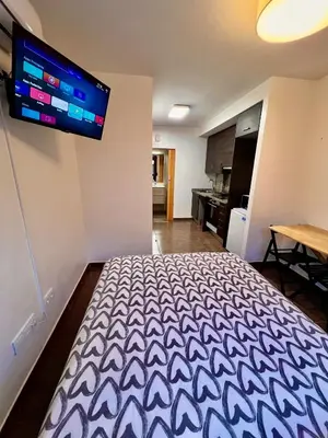 a bathroom with a toilet and a sink and a shower at MT Boutique Suites y Apartamentos - Adults Only - in Mataró