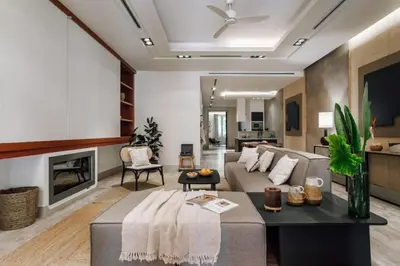 a room with a closet with shelves and a door at Matadi - one bedroom and terrace in Eixample Esquerra in Barcelona