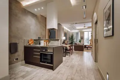 a bathroom with a sink and a toilet and a shower at Matadi - one bedroom and terrace in Eixample Esquerra in Barcelona