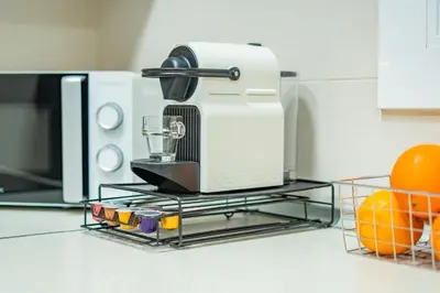 a kitchen counter with a mixer on a stand at Home365 · Barberá del Vallés · Barcelona in Barbera del Valles