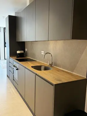 a kitchen with a sink and a counter top at Comfortwork near Barcelona in Sant Quirze del Vallès