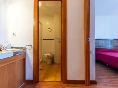 a bathroom with a sink and a toilet in a room at Apartment Garbi by Interhome in Cunit