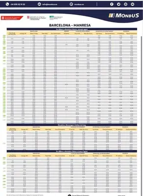 a screenshot of aragolan manager webpage with a spreadsheet at HABITACIÓN DOBLE, near train, bus that goes to Barcelona in Manresa