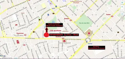 a map of the city of philadelphia with attractions at Apartamento 1 habitación cerca Sants-Estación in Barcelona