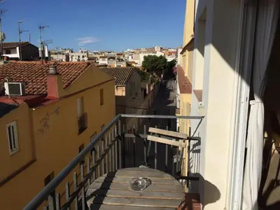 a view of a balcony from a building at Ático Increíble con Terraza Privada en el Centro de Vilanova i la Geltrú - ES-332-7 in Vilanova i la Geltrú