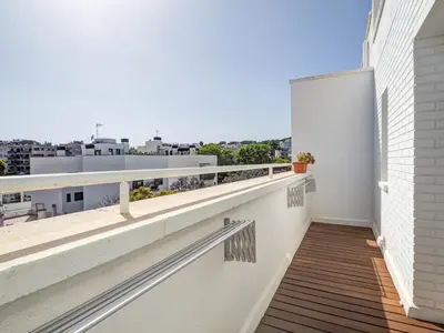 a balcony with a view of the city at Panoramic Terraces by Hello Homes Sitges in Sitges
