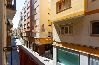 a view from a balcony of a building at Alojamiento en el barrio de gracia in Barcelona