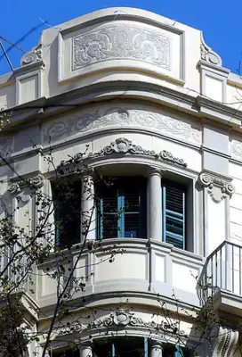 a white building with a balcony on top of it at Barcelona rent - Picasso House in Barcelona