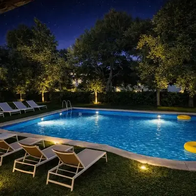 Villa Abu Lita 3 minutos andando playa Renovada Piscina y Jardin XXL Autentico lujo