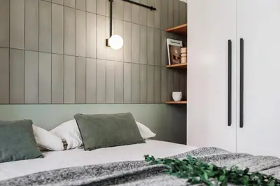 a living room with a couch and a table at Castell - 2 bedrooms and balcony in Sant Antoni in Barcelona