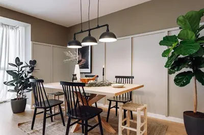 a bedroom with a bed with a mirror and a dressing room at Loja - 2 bedrooms in Sant Antoni in Barcelona