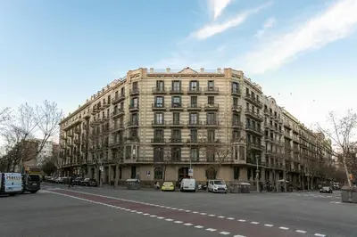 a large building on the side of a street at Canela Homes BARCELONA CLASSIC in Barcelona