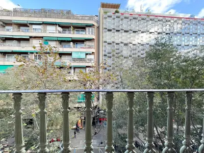 a view from a balcony of a building at Boutique Casanova in Barcelona