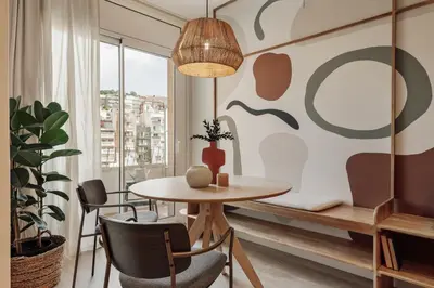 a bathroom with a shower and a sink and a toilet at Yaz - 2 bedrooms and balcony in El Putxet in Barcelona