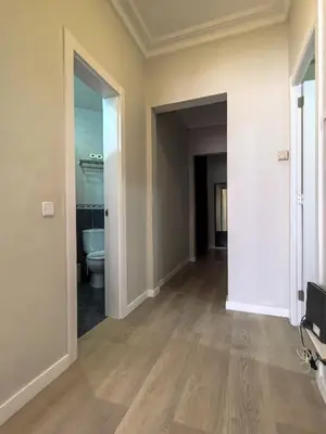 an empty room with a toilet and a hallway at Classbedroom Barcelona Sagrera Apartment in Barcelona