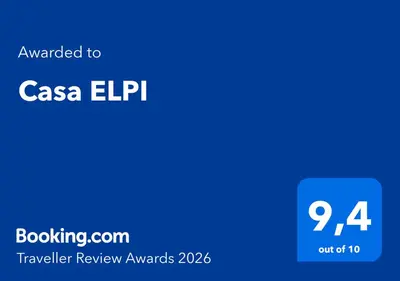 a blue rectangle with the text cancelled to csa elipip at Casa ELPI in Guardiola