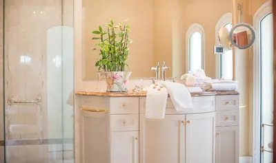 a bathroom with a sink and a shower at Hotel Boutique Edelweiss La Garriga in La Garriga