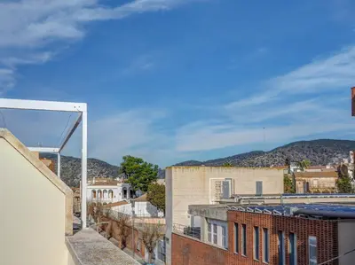 a view from the balcony of a building at Ribes Duplex by Hello Homes Sitges in Sitges