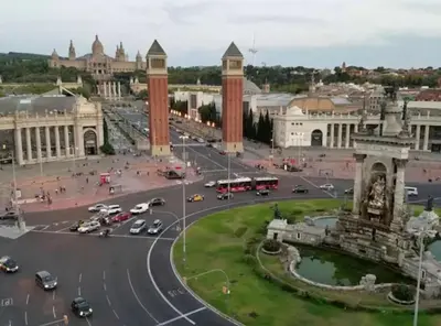 an aerial view of the city of brasilia at Ramblas Rentals Unique & Spacious Flat 4BR Terrace 20M Ramblas in Barcelona