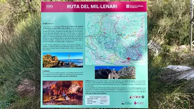 a map of the rufocal mille lennett trail at Casa Añeja in Collbató