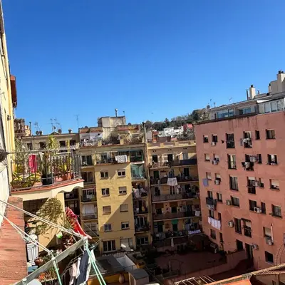 an overhead view of a city with buildings at FlexCo City - Barcelona Flats in Barcelona
