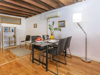 a dining room with a table and chairs at Apartment Icaria by Interhome in Barcelona