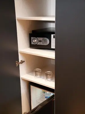 a radio sitting on a shelf in a room at Hotel Àmbit Barcelona in Barcelona