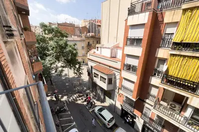 an overhead view of a city street with buildings at Barcelona Touch Apartments - Font Honrada in Barcelona