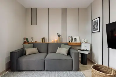 a patio with two chairs and a table at Llaberia - 2 bedrooms in Sant Gervasy in Barcelona