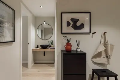 a living room with a couch and a table at Izmit - 2 bedrooms and balcony in Sant Pere in Barcelona