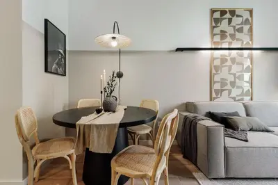 a bedroom with a large bed and a window at Xelida - 2 bedrooms and balcony in Sant Antoni in Barcelona