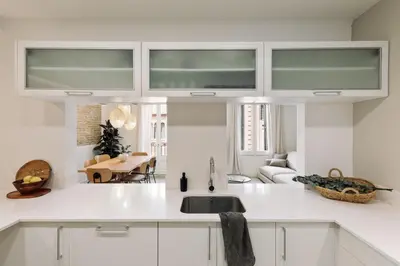 a living room with a couch and a table at Tikal - 3 bedrooms and balcony in Sant Gervasi in Barcelona