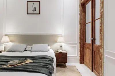 a bathroom with a sink and a toilet at Reus - 1 bedroom in Ciutat Vella in Barcelona