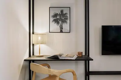 a bedroom with a large bed in a room at Pegaso - 2 bedrooms and terrace in Sant Gervasi in Barcelona