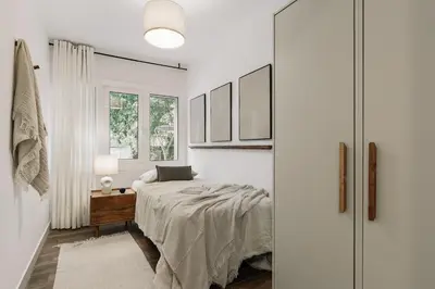 a living room with a couch and a table at Canneti - 3 bedrooms in Sagrada Família in Barcelona