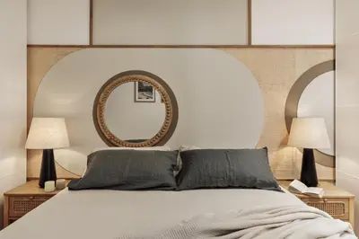 a living room with a couch and a table at Malena - 3 bedrooms and terrace in Eixample Esquerra in Barcelona