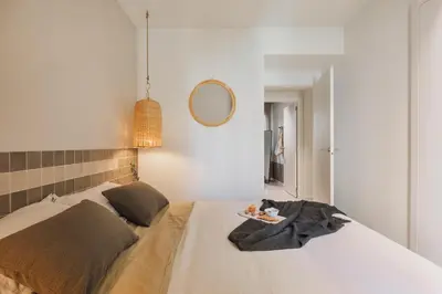 a bathroom with a sink and a toilet at Atalaya - 2 bedrooms in Eixample Esquerra in Barcelona
