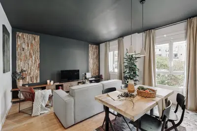 a bathroom with a shower and a toilet and a sink at Dorria - 3 bedrooms in Eixample Dreta in Barcelona
