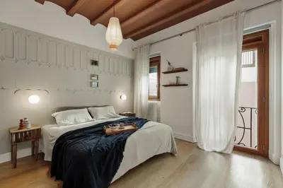 a living room with two couches and a table at Damat - 4 bedrooms and terrace in Sarrià in Barcelona
