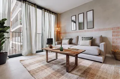 an office with a desk and a chair in a room at Cadiar - 2 bedrooms in Eixample Esquerra in Barcelona