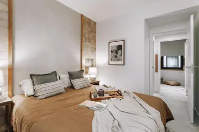 a bedroom with a large bed in a room at Cadiar - 2 bedrooms in Eixample Esquerra in Barcelona
