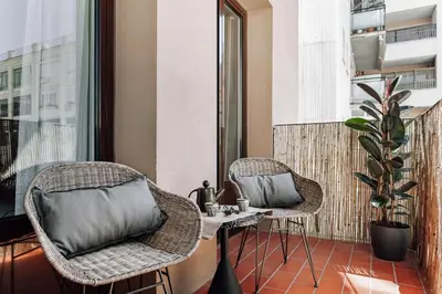a bathroom with a shower and a toilet and a sink at Lescun - 2 bedrooms in Eixample Esquerra in Barcelona