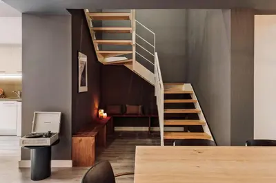 a bathroom with a tub and a sink and a shower at Tortosa - 3 bedrooms and a terrace in Les Corts in Barcelona