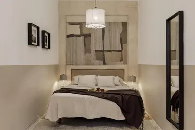 a living room with a couch and a table at Pano - 2 bedrooms in St Pere Sta Caterina i Ribera in Barcelona
