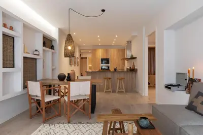 a bathroom with a toilet and a sink and a shower at Talat - 3 bedrooms in Eixample Esquerra in Barcelona